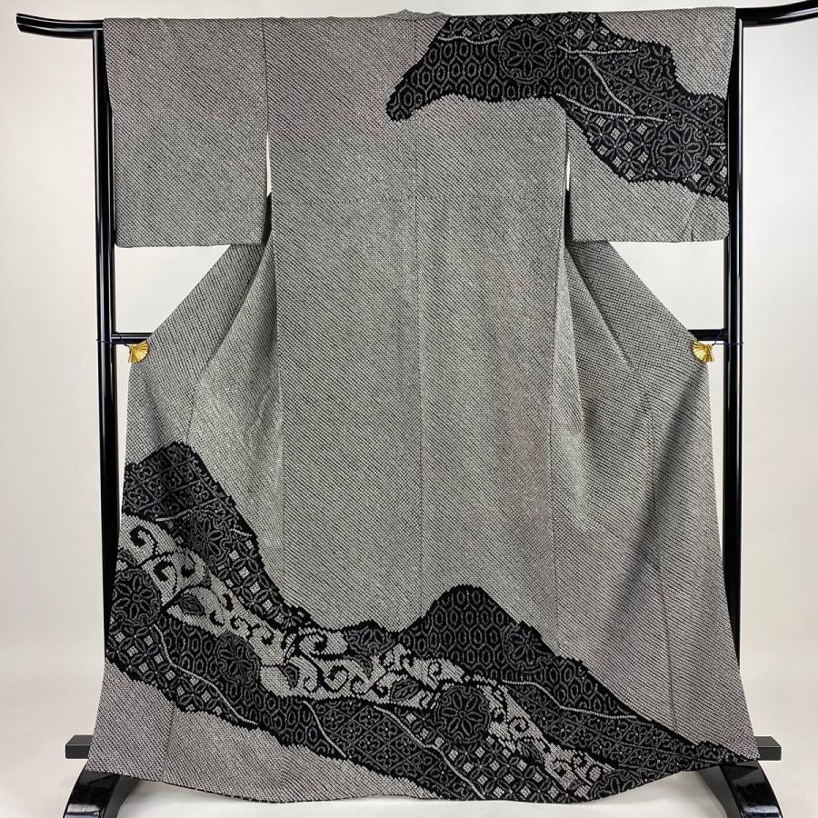 ブランド登録なし 訪問着 身丈165.5cm 裄丈64cm M 袷 有職文様 花柄 総  