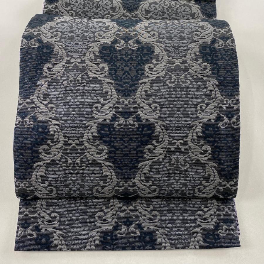 袋帯 美品 逸品 証紙あり 夏帯 牛首紬 夏牛首かがやき リバーシブル  