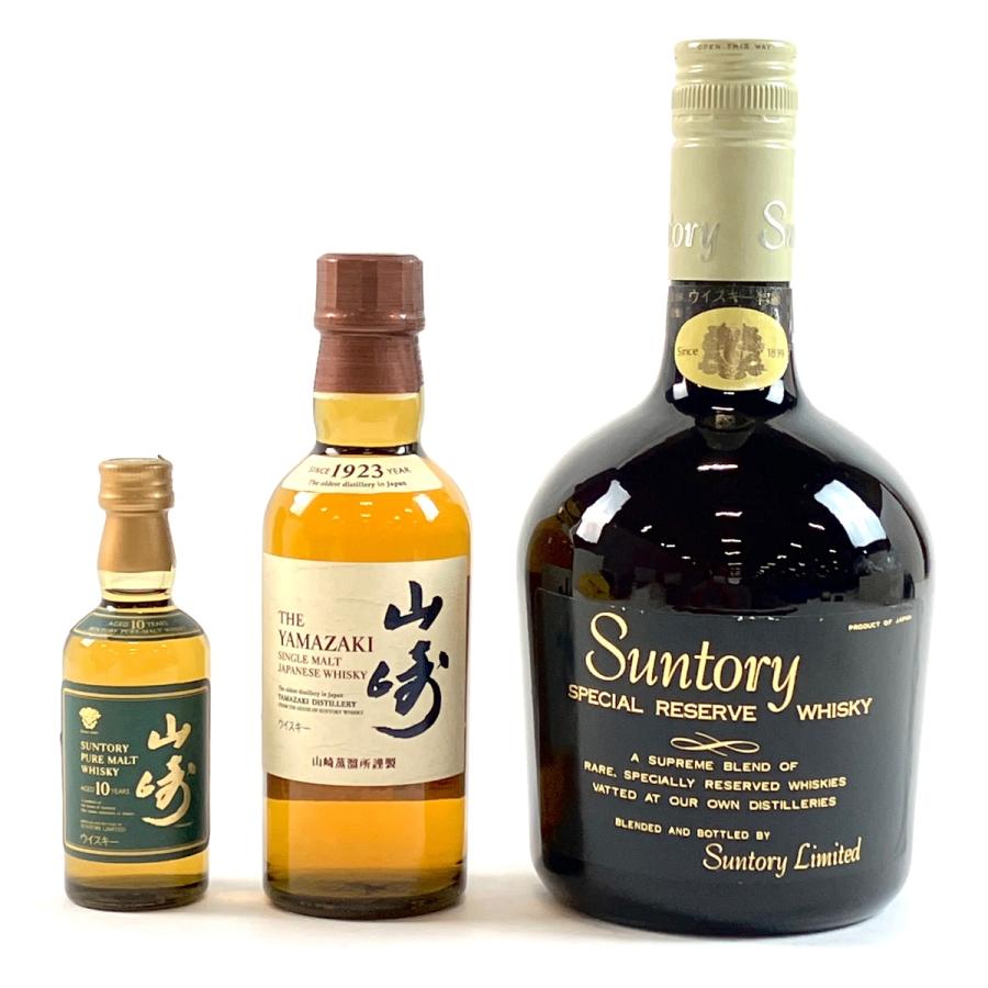 東京都内限定お届け 3本 サントリー SUNTORY 山崎 10年 ピュアモルト  