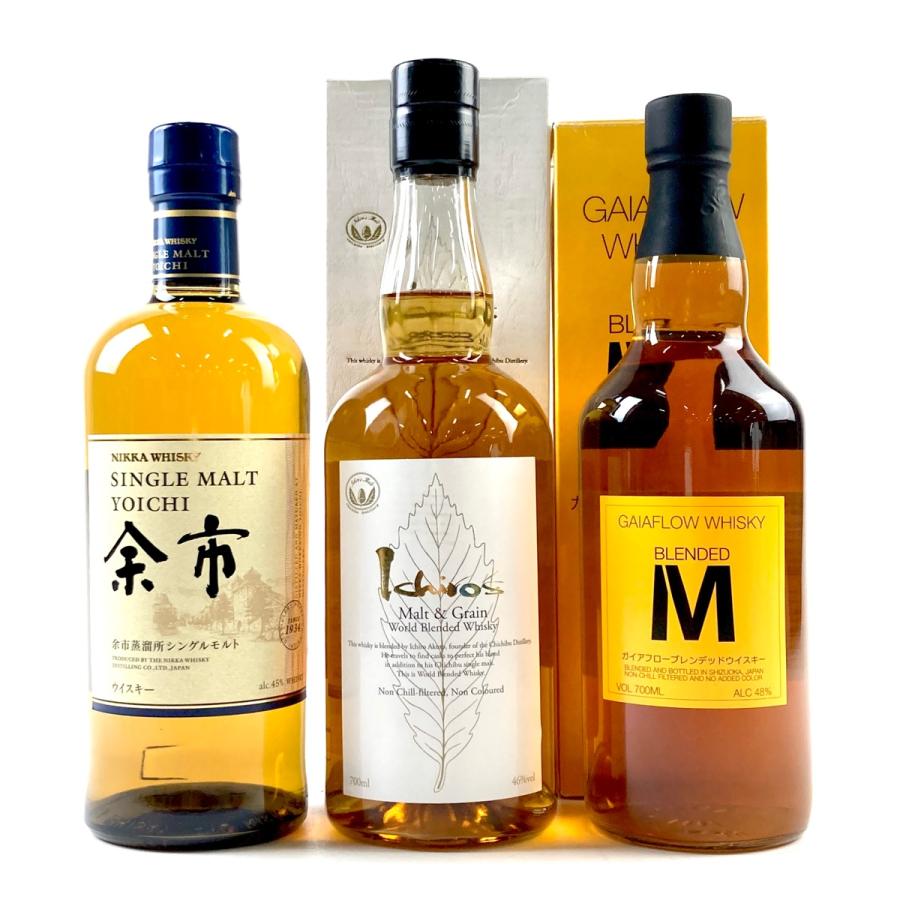 東京都内限定お届け 3本 ニッカ イチローズモルト ガイアフロー 700ml  