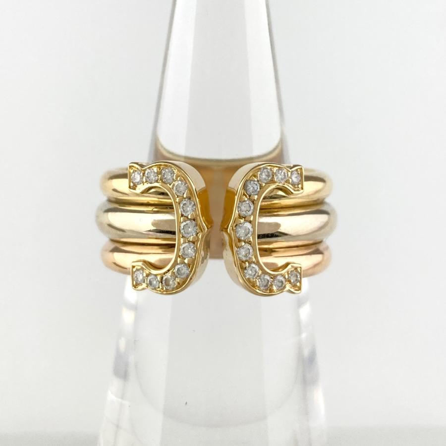 Cartier カルティエ CARTIER 2C リング YG イエローゴールド PG ピンク  