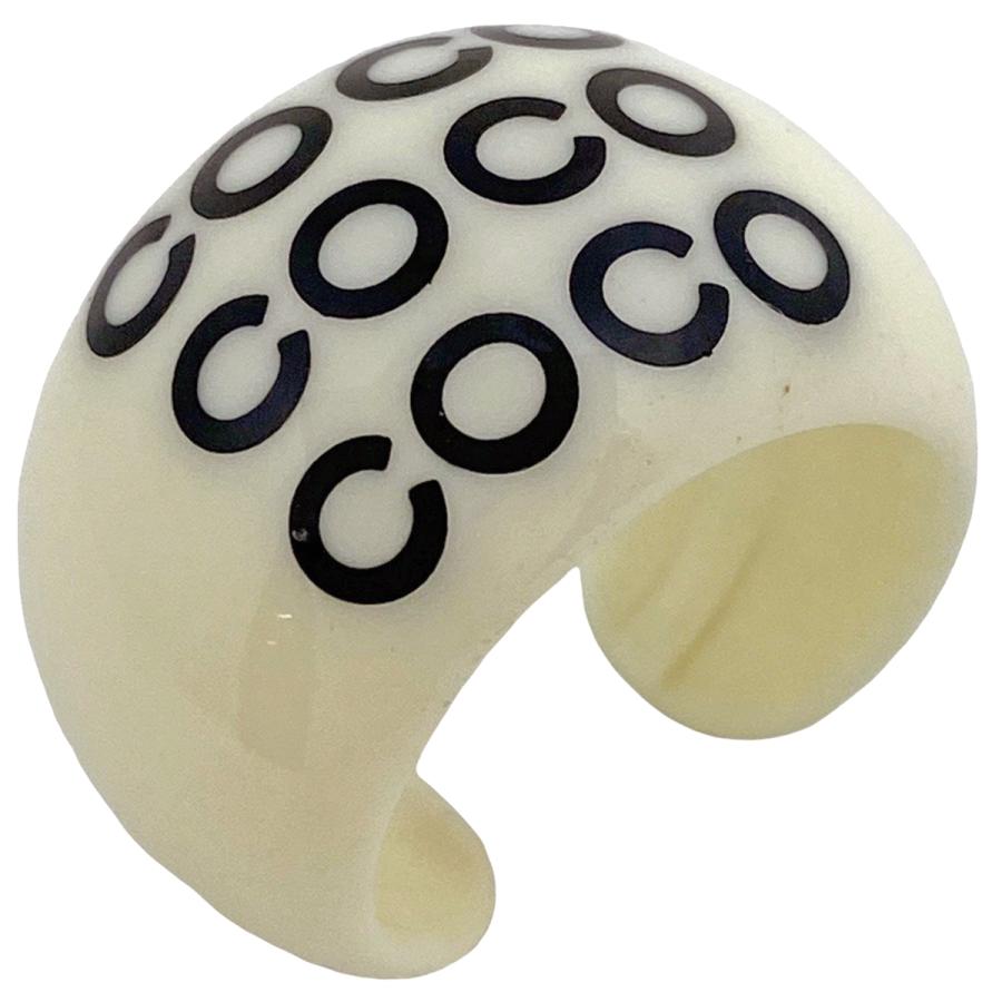 CHANEL シャネル ロゴ リング ココマーク COCO 13号 プラスチック 