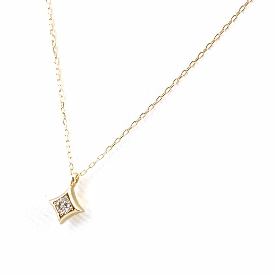 カナルヨンドシー canal4℃ ダイヤモンド デザインペンダント YG