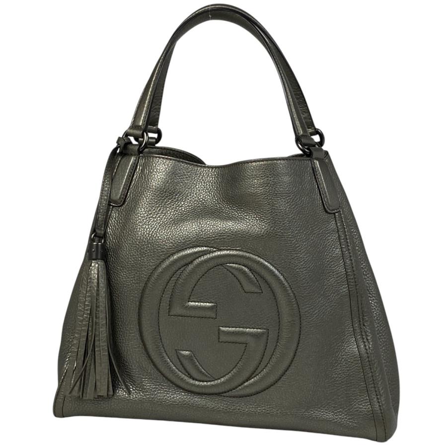 GUCCI グッチ ソーホー トートバッグ ショルダーバッグ フリンジ 