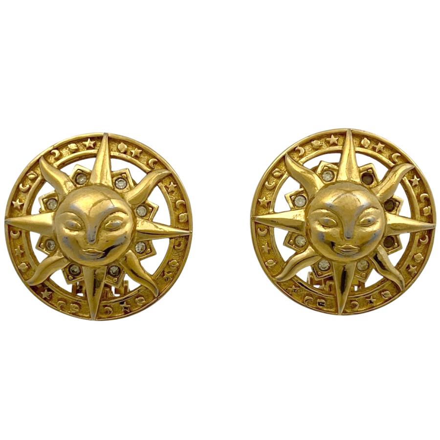 クリスチャンディオール Christian Dior ラインストーン ラウンド  