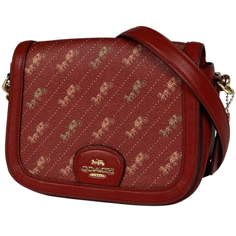 COACH（コーチ） ホース アンド キャリッジ ドット プリント サドル 