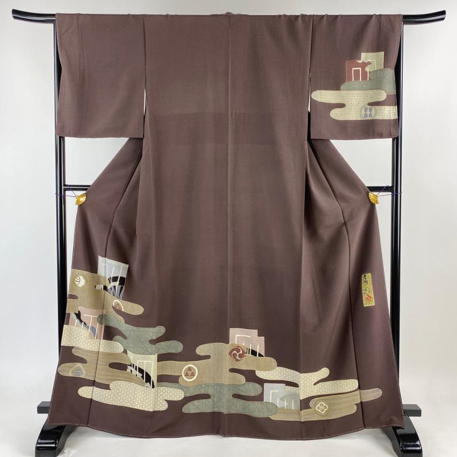 訪問着 美品 名品 身丈166cm 裄丈67cm 正絹 【中古】 