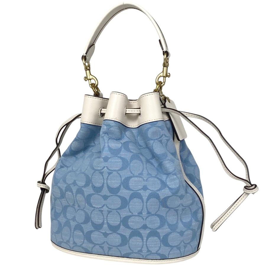 COACH コーチ シグネチャー ハンドバッグ フィールドバケット 巾着型  