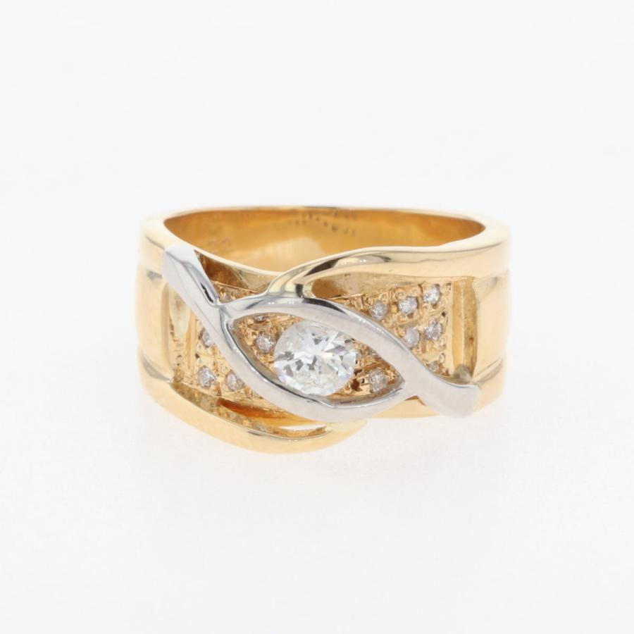 メレダイヤ デザインリング プラチナ 指輪 リング 7号 Pt900  