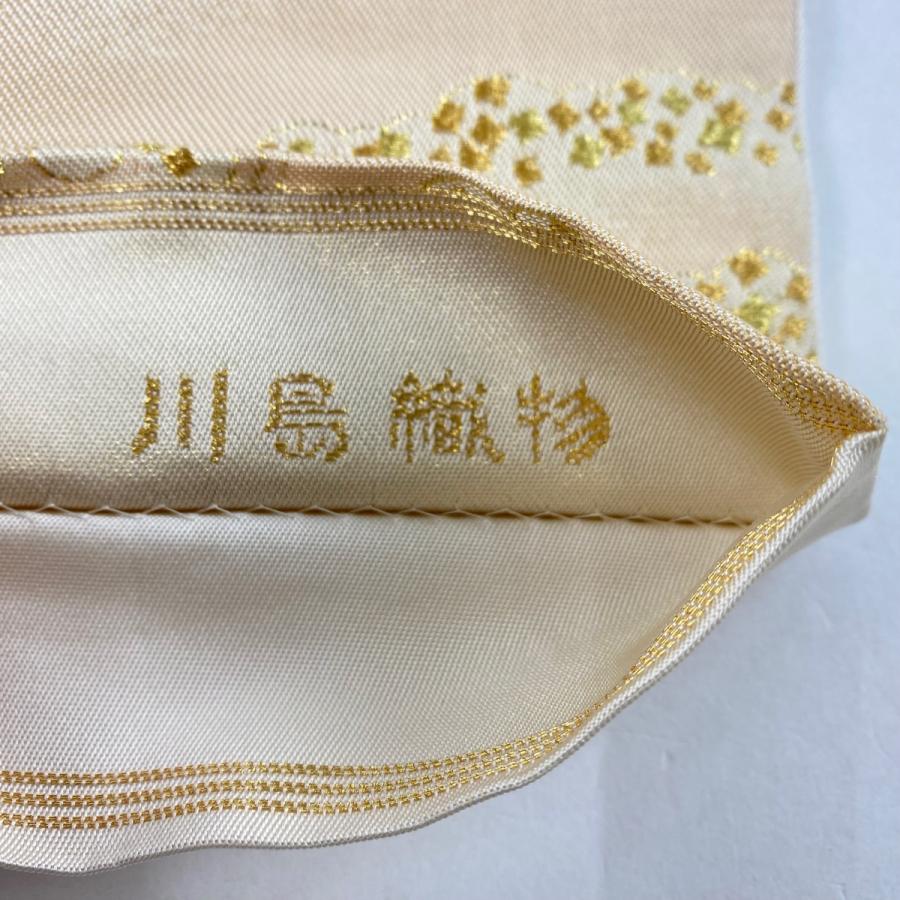 袋帯 美品 秀品 川島織物 落款あり 箔散らし 波 金銀糸 箔 薄 袋帯 美品 秀品 川島織物 落款あり 箔散らし 波 金銀糸 箔 薄