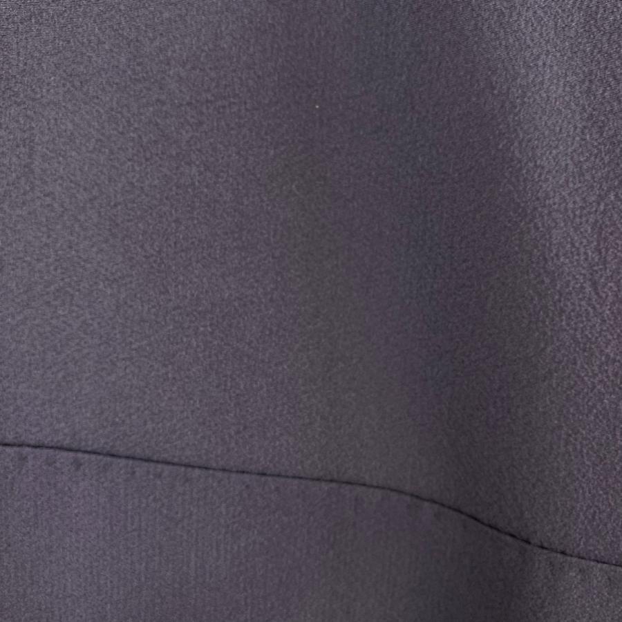 付下げ 身丈158cm 裄丈62.5cm S 袷 落款あり うさぎ 番傘 金彩 濃紫  