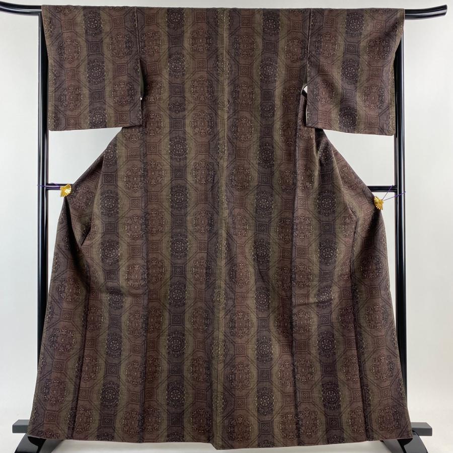 結城紬 美品 逸品 身丈165cm 裄丈66cm 正絹 【中古】