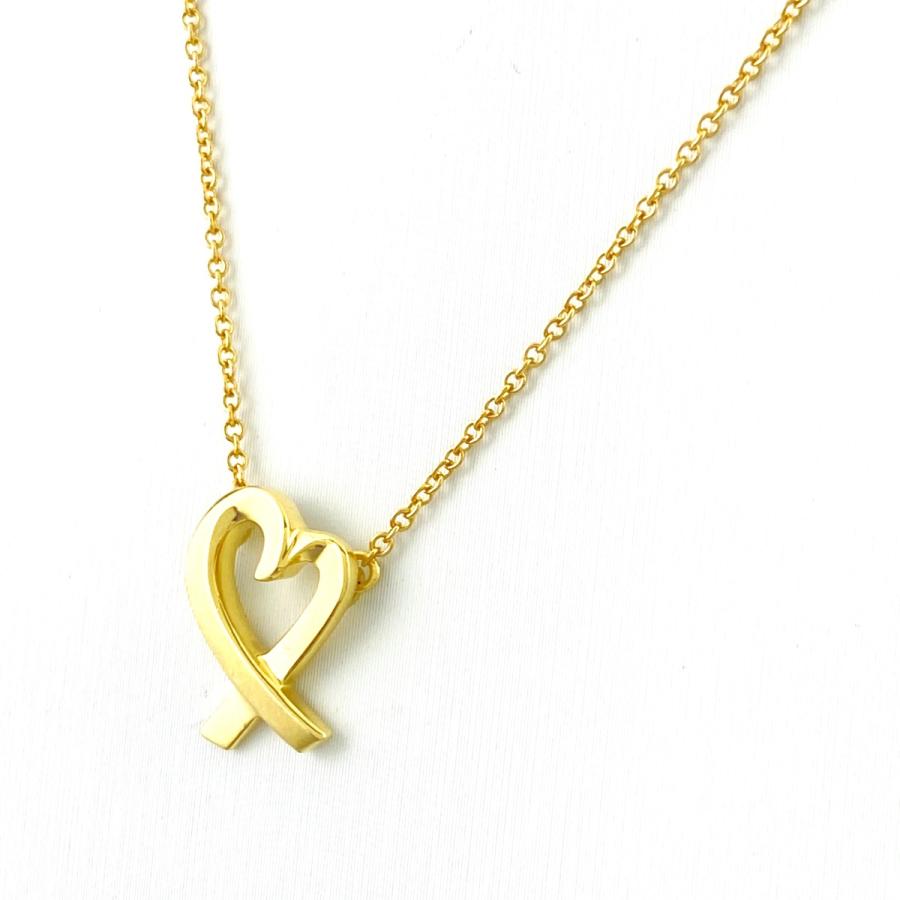 Tiffany & Co. ハート型ネックレス イエローゴールド