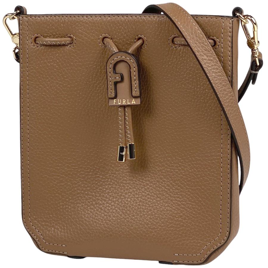 FURLA フルラ Furla ロゴ ショルダーバッグ アテナ 巾着型 FURLA フルラ Furla ロゴ ショルダーバッグ アテナ 巾着型