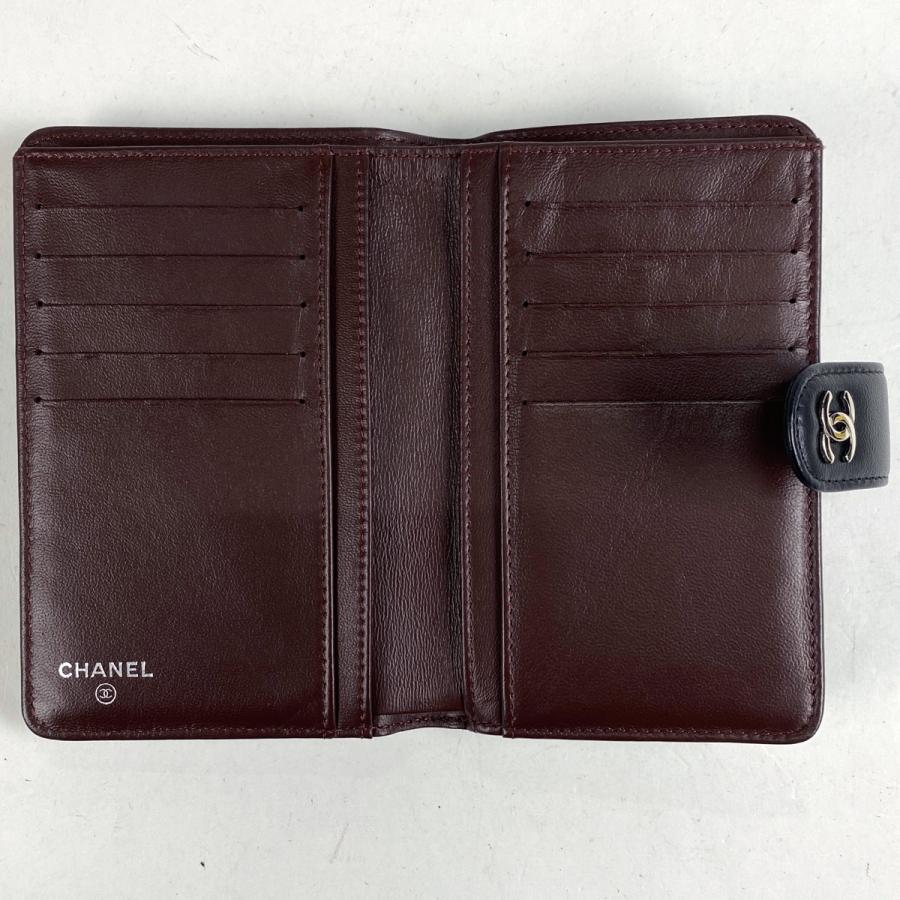 CHANEL シャネル ココマーク 二つ折り 財布 マトラッセ ロゴ 二 CHANEL シャネル ココマーク 二つ折り 財布 マトラッセ ロゴ 二