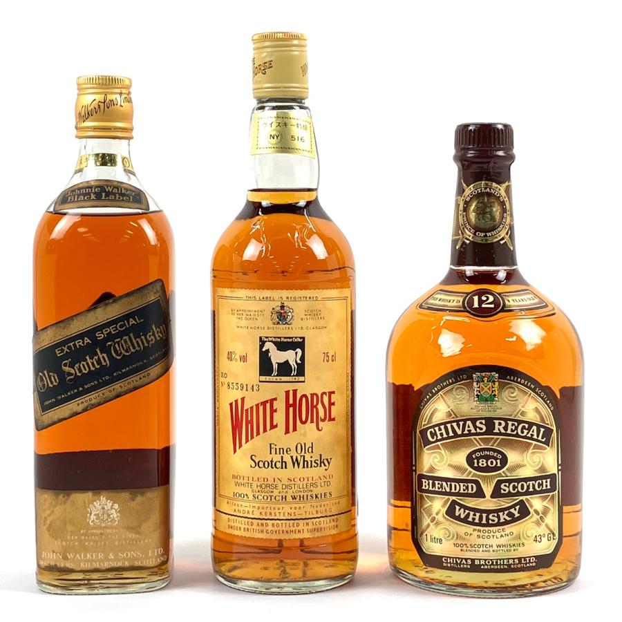 ウイスキー】3本セット（ジョニーウォーカー、ホワイトホース） 【公式