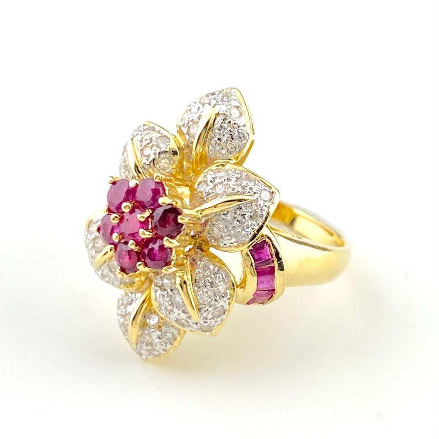 ゴールド 花モチーフリング 3g ９号 楽天市場】【全品ポイント5倍 9/19 20:00-9/24 1:59】桜 ハート