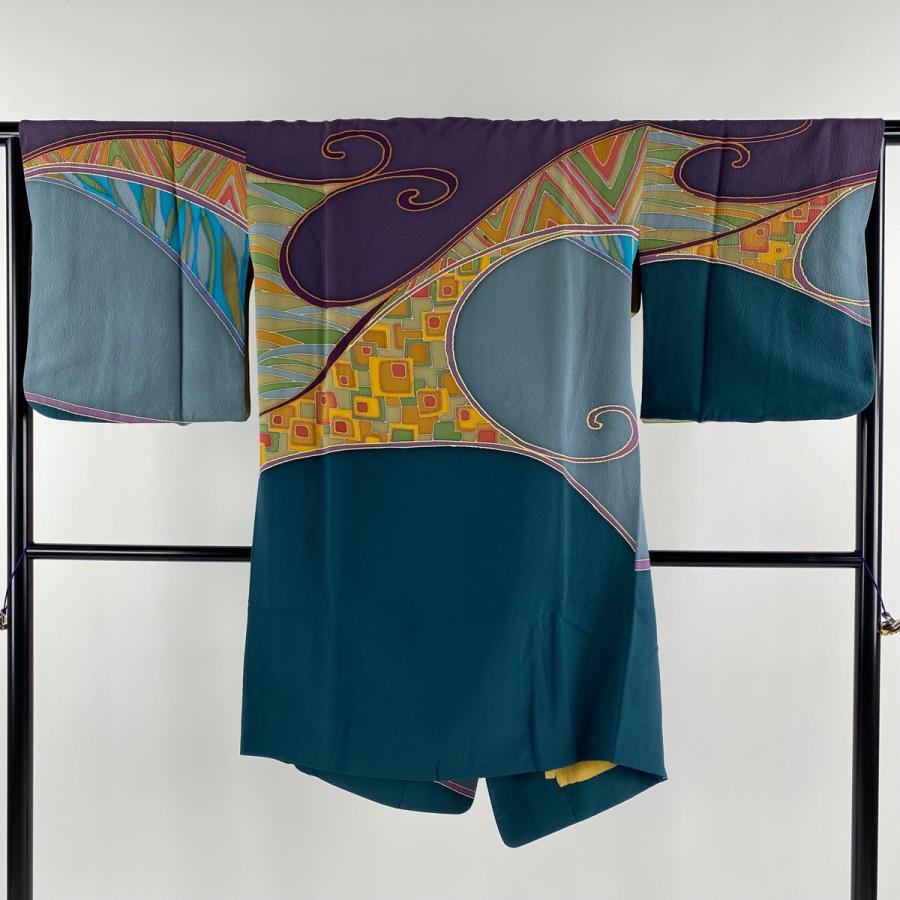 ブランド登録なし 道行 身丈103.5cm 裄丈65cm M 和装コート 千代田衿  