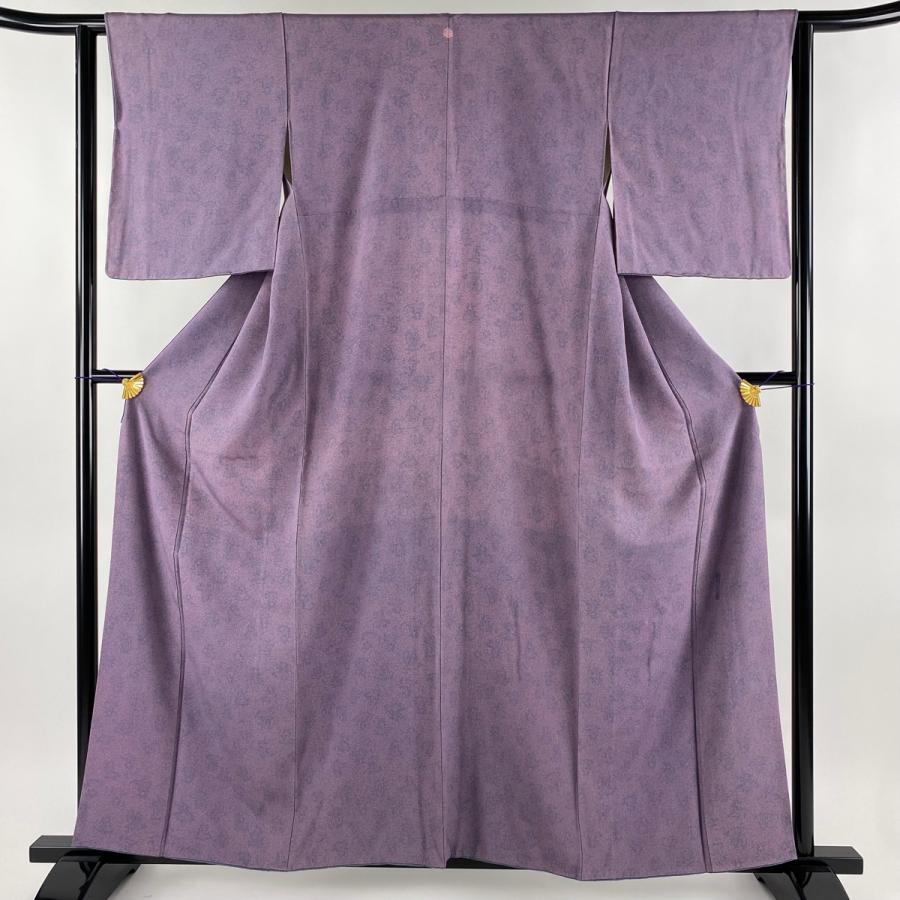 江戸小紋 身丈158.5cm 裄丈63cm S 袷 人間国宝 中村勇二郎 落款あり 雲  