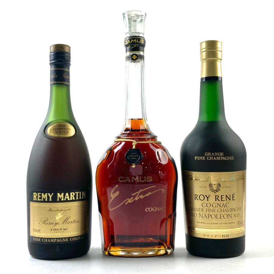 REMY MARTIN 3本 レミーマルタン カミュ ロイ・レーヌ コニャック 