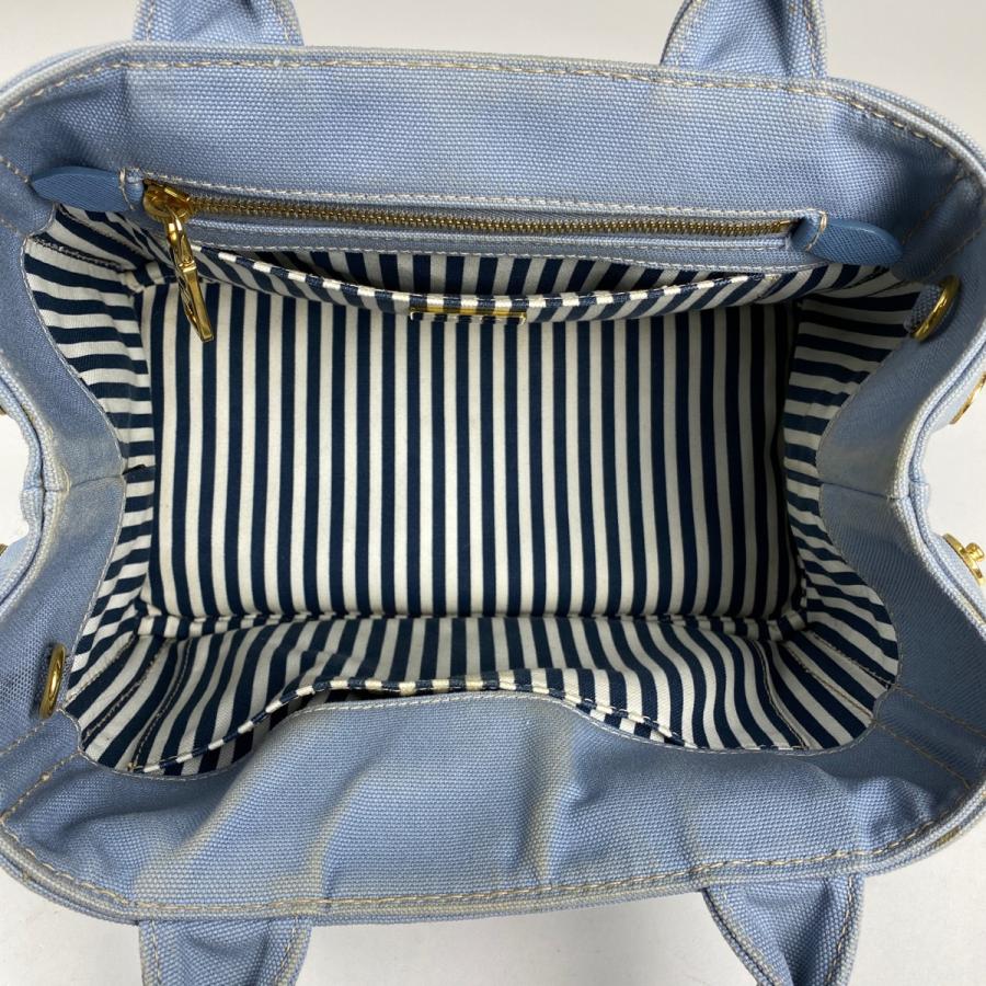 PRADA プラダ カナパ トート 2WAY ショルダーバッグ デニム PRADA プラダ カナパ トート 2WAY ショルダーバッグ デニム