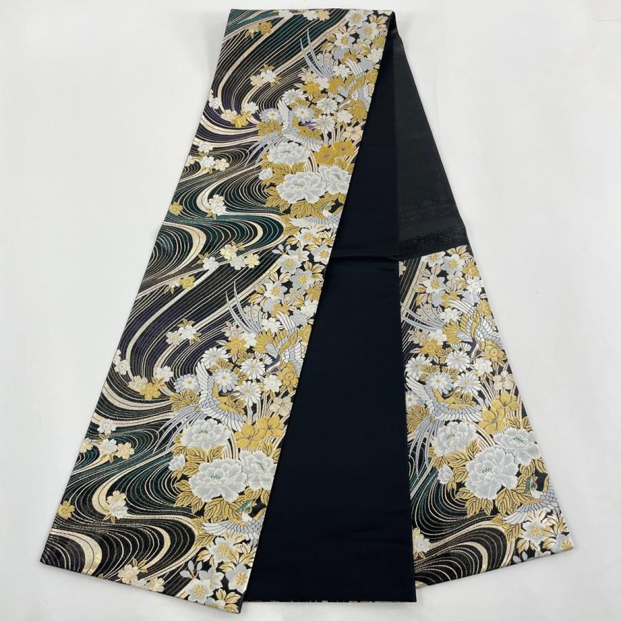 振袖 身丈172cm 裄丈68cm L 袷 御所車 桜 金彩 ぼかし 薄紫 正絹 美品 