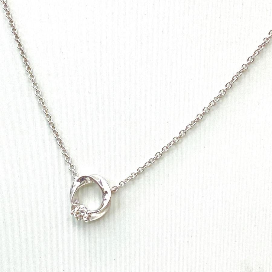 STAR JEWELRY スタージュエリー メレダイヤ デザインネックレス WG  