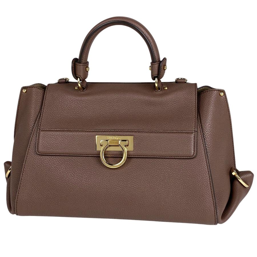 新品 サルヴァトーレ フェラガモ ソフィア ガンチーニ ハンドバッグ