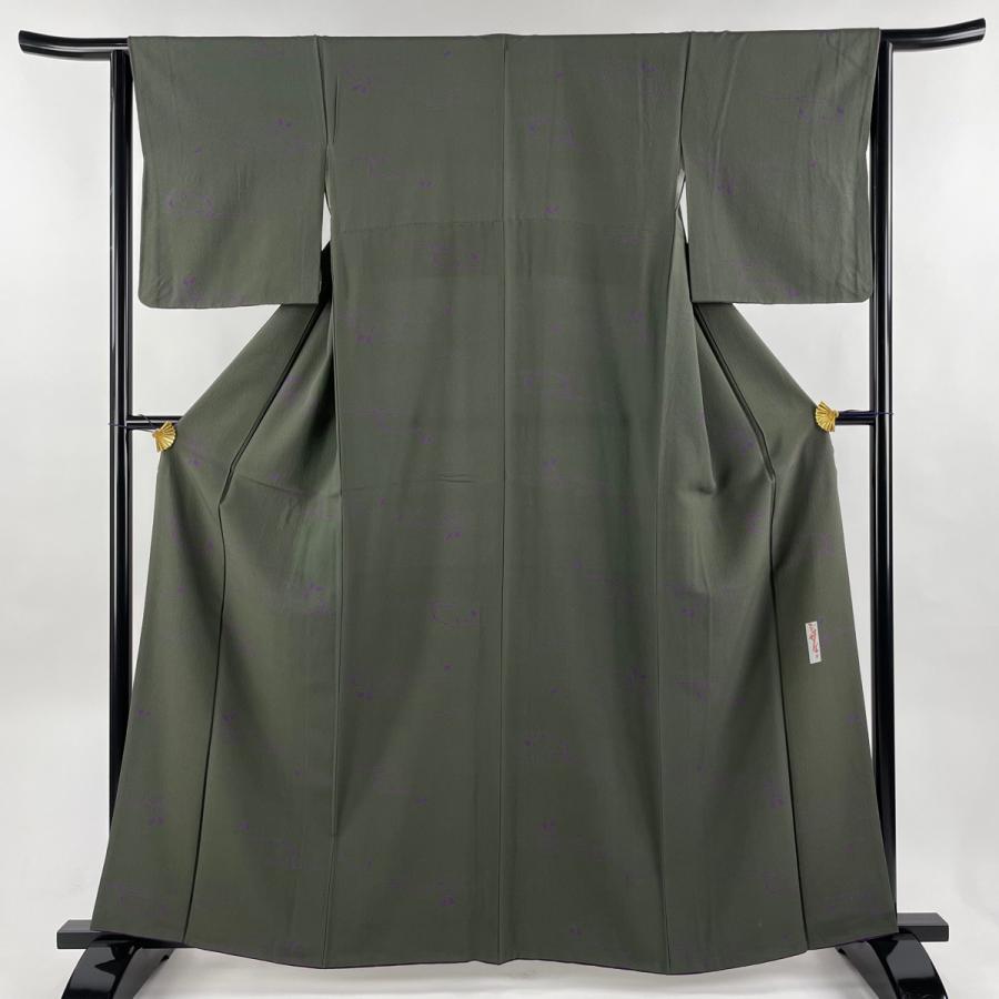 小紋 身丈162cm 裄丈62.5cm S 袷 辻村ジュサブロー 伊と幸 落款あり  