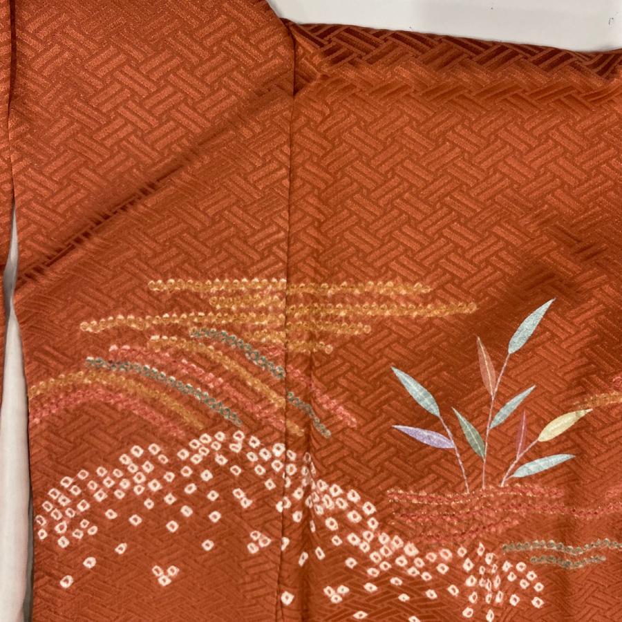 ク*︎様 新品　未使用　美品　袷　正絹　訪問着　フルセット　身丈156 裄丈65 未使用近い 超美品 袷 正絹 紋付 訪問着 友禅 身丈157 裄66