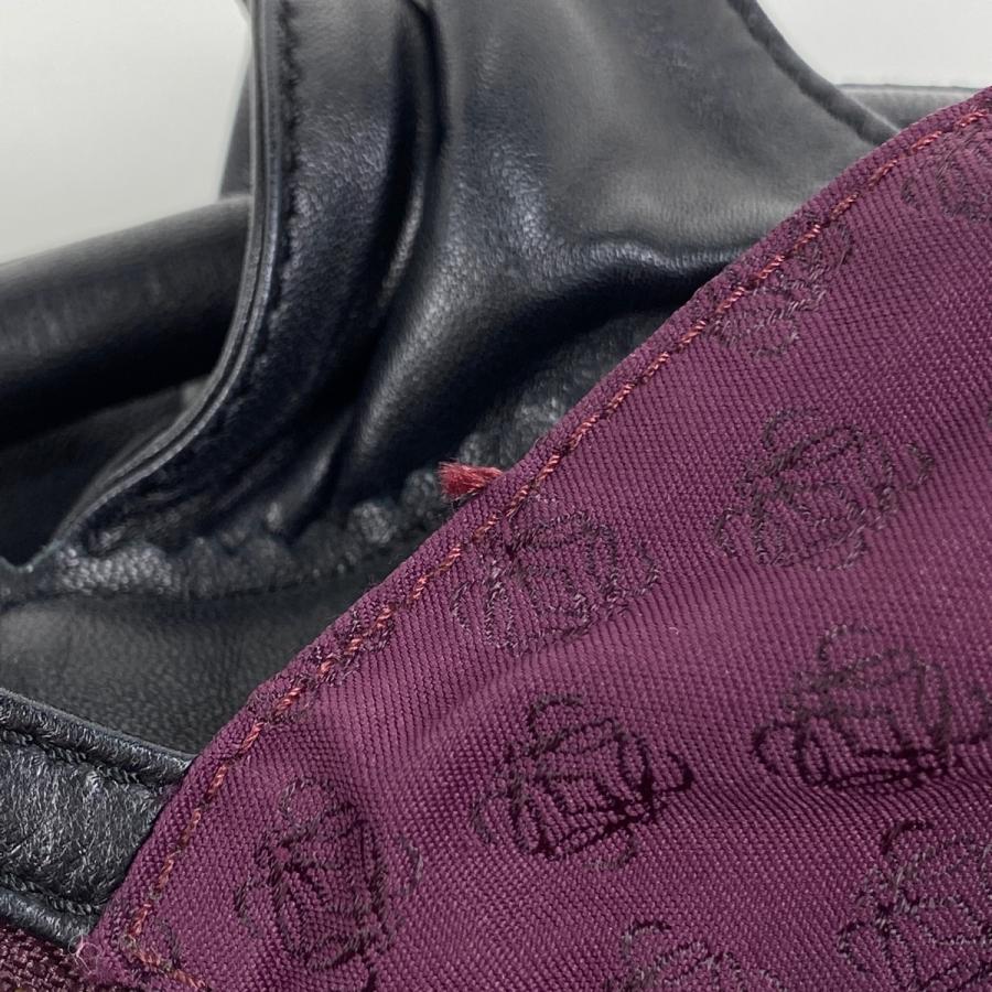 LOEWE ロエベ ナッパアイレ アナグラム ハンドバッグ レザー