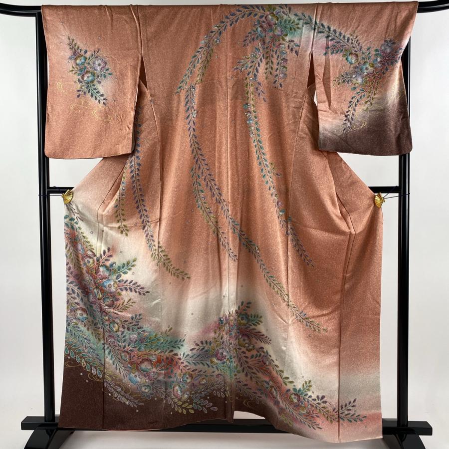 訪問着 美品 秀品 身丈163cm 裄丈67cm 正絹 【中古】（訪問着 身丈  