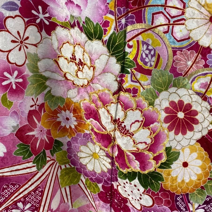 振袖 身丈167cm 裄丈71cm 正絹 美品 名品 【中古】（振袖 身丈167cm 裄  