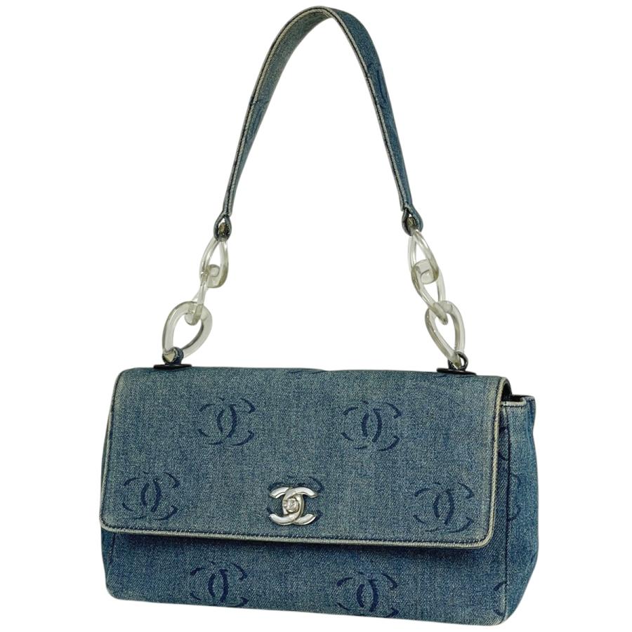 CHANEL シャネル ココマーク ショルダーバッグ ワンショルダー デニム  