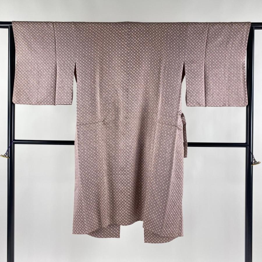 ブランド登録なし 道中着 身丈115cm 裄丈64cm M 和装コート 絞り 薄  