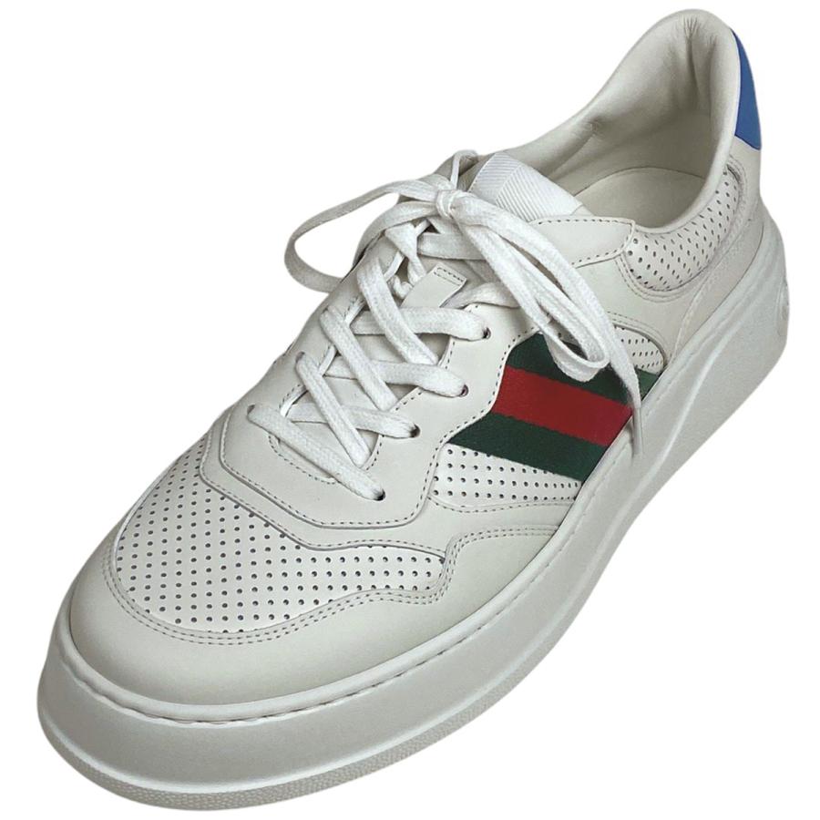 GUCCI グッチ レザー スニーカー シェリーライン ホワイト