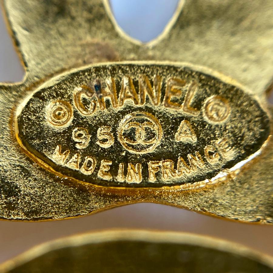 CHANEL シャネル ココマーク ブローチ フラワー GP ゴールド CHANEL シャネル ココマーク ブローチ フラワー GP ゴールド