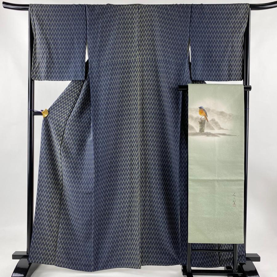 小紋 身丈163.5cm 裄丈67cm M 袷 名古屋帯セット 幾何学模様 小紋 身丈163.5cm 裄丈67cm M 袷 名古屋帯セット 幾何学模様