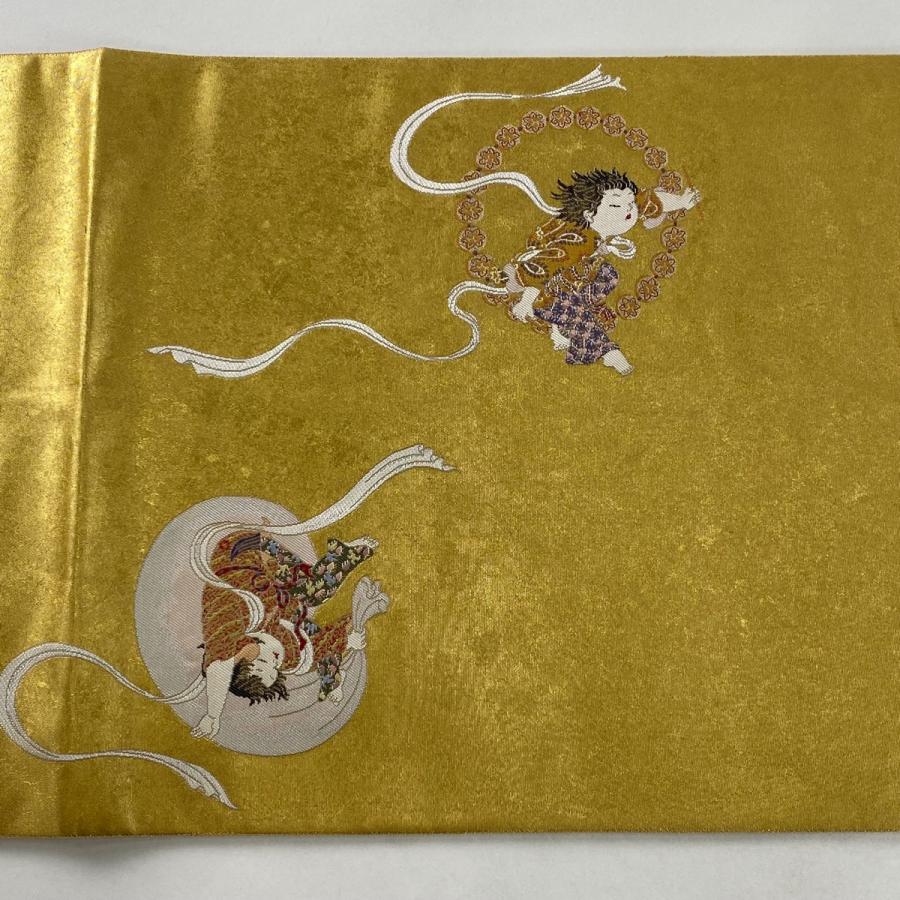 袋帯 美品 逸品 由水十久監修 落款あり 瀞金錦 長嶋成織物 関西仕立て 
