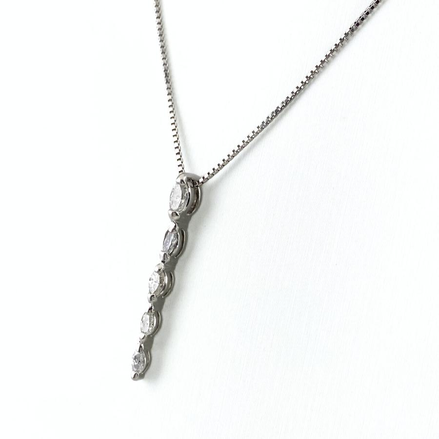 メレダイヤ デザインネックレス プラチナ ペンダント ネックレス Pt850  