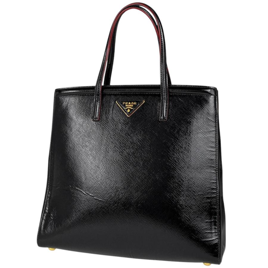 プラダ バッグ レディースパテントレザーハンドバックエナメル