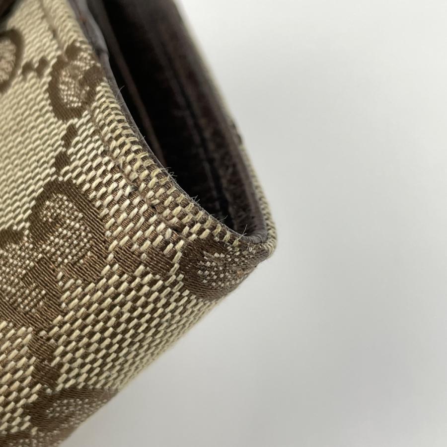 GUCCI グッチ GG柄 二つ折り 財布 Wホック 二つ折り財布 GGキャンバス