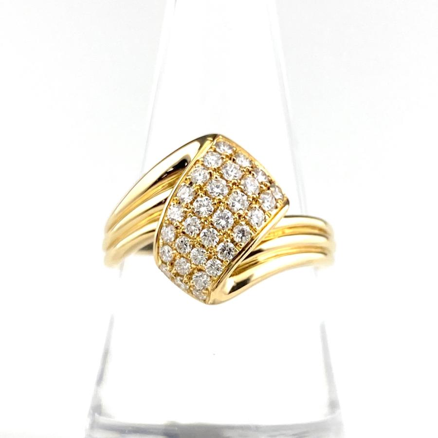 POLA ポーラ メレダイヤ デザインリング YG イエローゴールド 指輪  