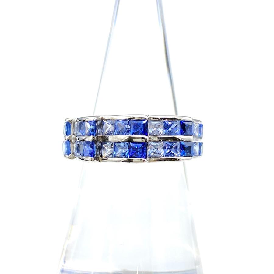 ジュネ Jeunet サファイア デザインリング WG ホワイトゴールド 指輪  