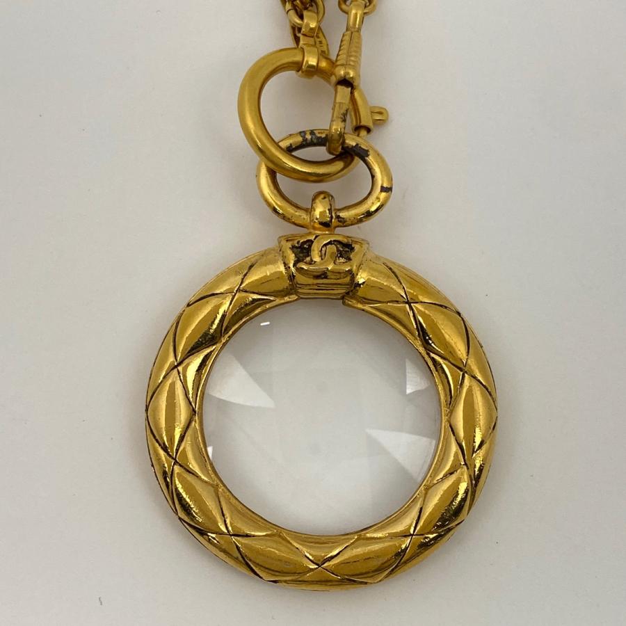 CHANEL シャネル ココマーク ルーペ ネックレス CC ロング GP CHANEL シャネル ココマーク ルーペ ネックレス CC ロング GP