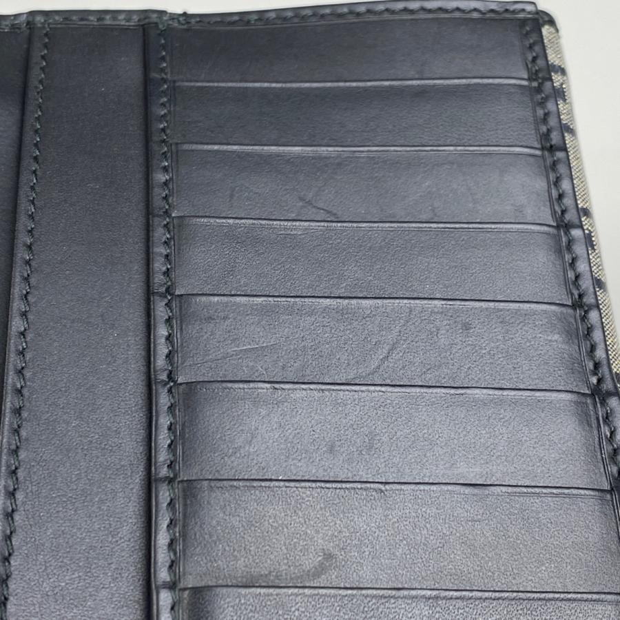 GUCCI グッチ GG柄 二つ折り 長財布 Wホック コーティング GUCCI グッチ GG柄 二つ折り 長財布 Wホック コーティング