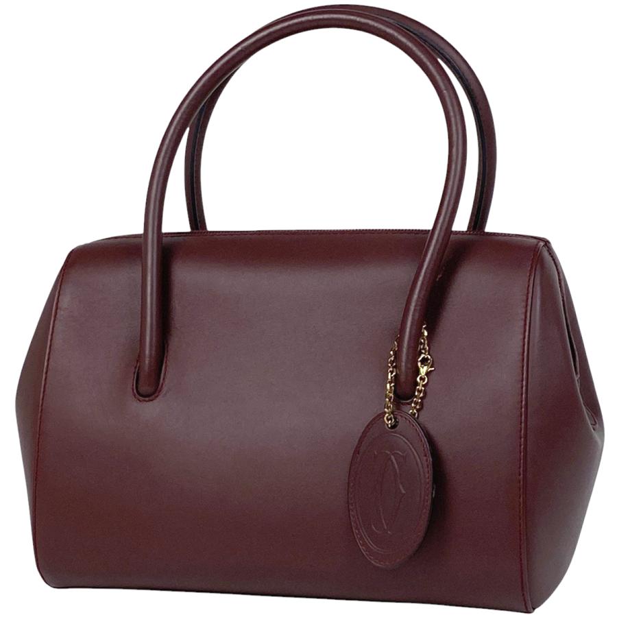 Cartier カルティエ CARTIER マストライン ハンドバッグ レザー  