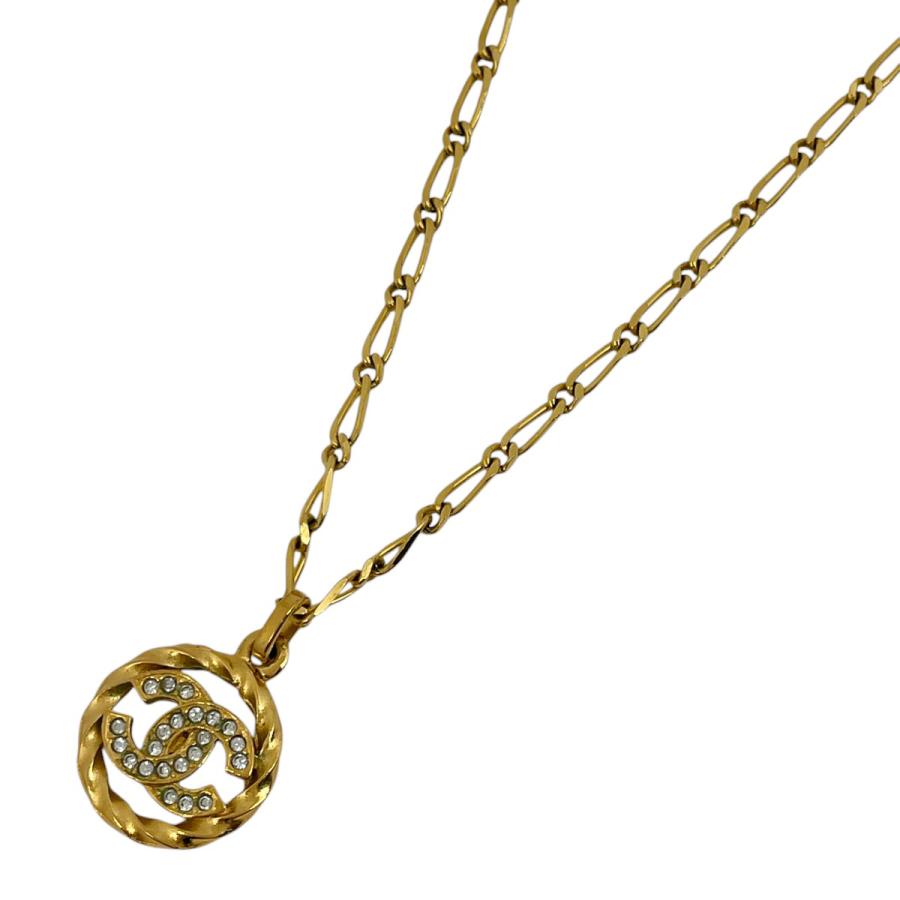 CHANEL（シャネル） ココマーク ラインストーン ネックレス ラウンド