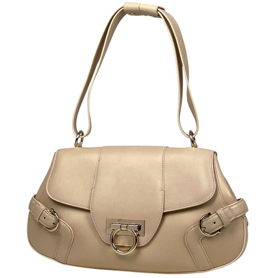 Salvatore Ferragamo ベージュ ハンドバッグ