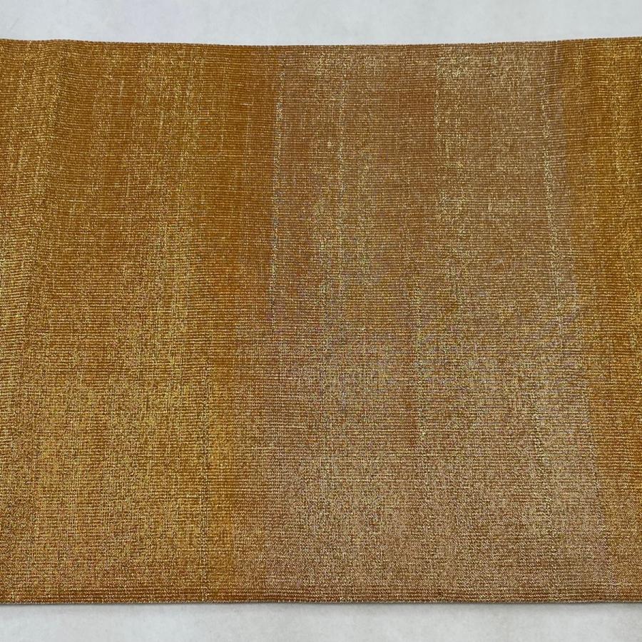 袋帯 美品 逸品 桝屋高尾 落款あり 段霞文 ねん金綴錦 オレンジ 袋帯 美品 逸品 桝屋高尾 落款あり 段霞文 ねん金綴錦 オレンジ